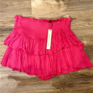 Hot pink riddle skirt